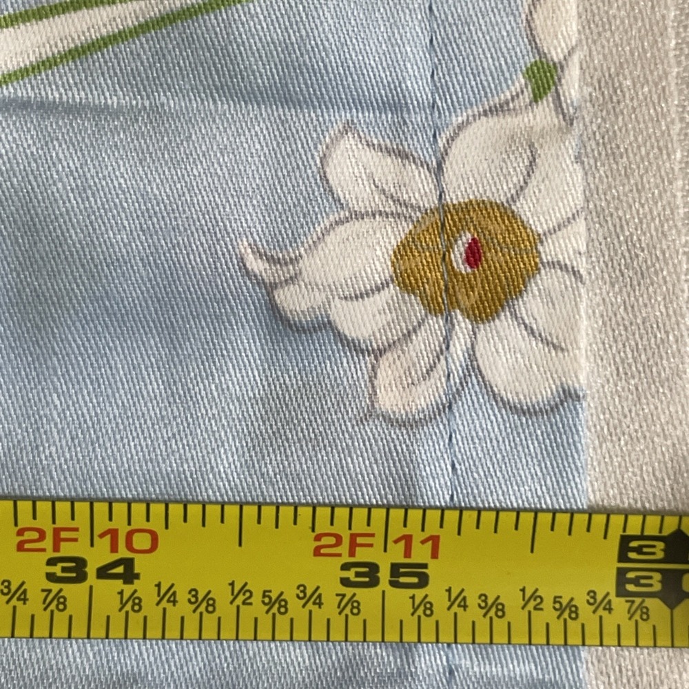 Amita Kyoto Tokyo 100% Cotton Blue Floral Kimono Women's Large NWT - Picture 11 of 11
